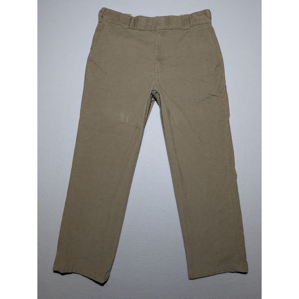 Dickies Corduroy Pants 36x30 Tan Khaki Regular Fit Straight Workwear‎